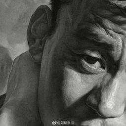 写实素描头像图片画家