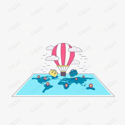  卡通扁平化风格旅行世界定位素材图片免费下载高清psd千库网图片编号10282493