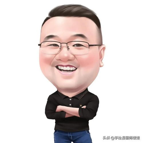  换个新头像吧,幽默的中年大叔手绘动漫头像,夸张幽默,立体感强