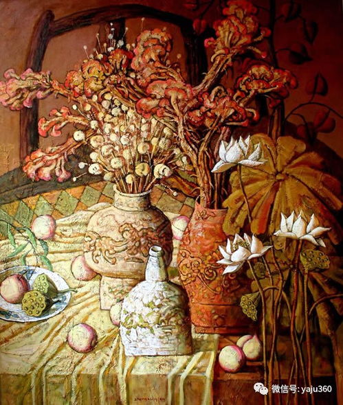  郑旭庆静物油画作品