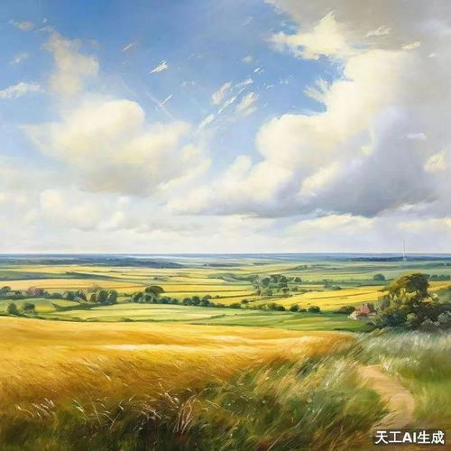  ai理解的康斯特布尔的风景画
