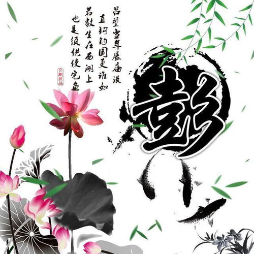  水墨古风姓氏头像,中国风藏头诗微信头像,看看有你的吗