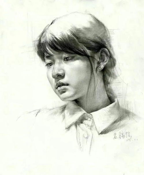  画美女的素描大神
