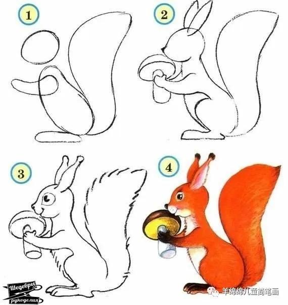  如何轻松的画小动物简笔画,亲子好帮手,为孩子收藏吧