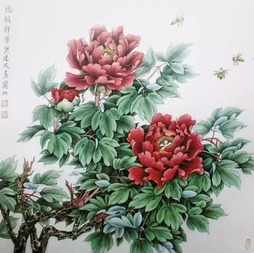  狗年吉祥送您180幅国画牡丹,富贵迎进门