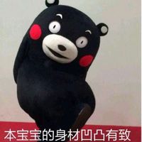  熊本熊系列卖萌文字表情包本宝宝的身材凹凸有致