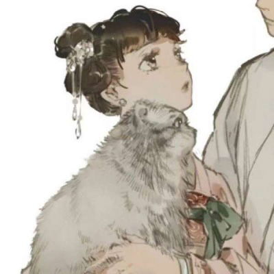  古风动漫情侣头像一人一张2020二次元古风情头一左一右