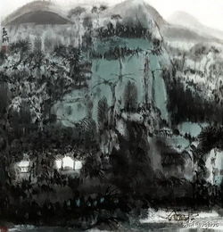  陆俨少董其昌许钦松方召麐熊红钢溥儒国画山水