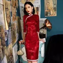 头像女红色系列图片中国