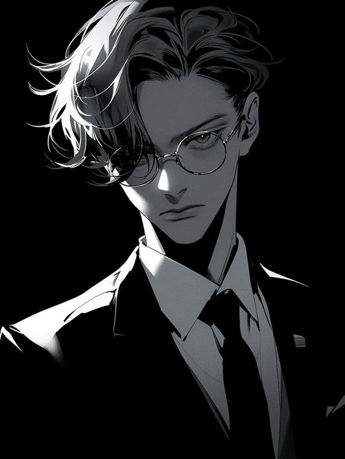  斯文败类禁欲系男生头像动漫