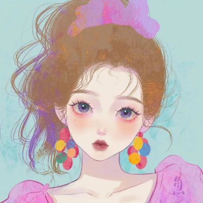  闺蜜手绘动漫绝美头像图片单人单张