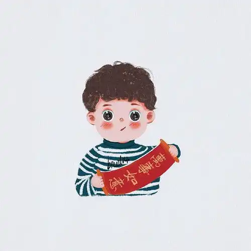 萌系情侣头像卡通可爱一