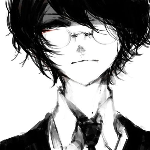  动漫男生头像,戴眼镜的男头,我还是曾经那个少年,英姿风发