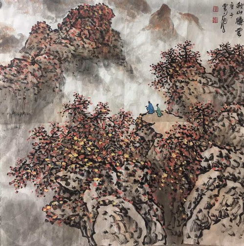  松瀑云生智慧深藏略评葛云池山水画艺术