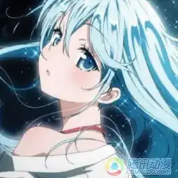 古风蓝色系动漫女头像