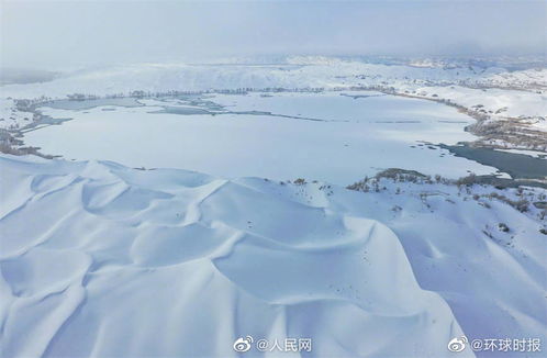  美塔克拉玛干沙漠雪景宛若童话世界