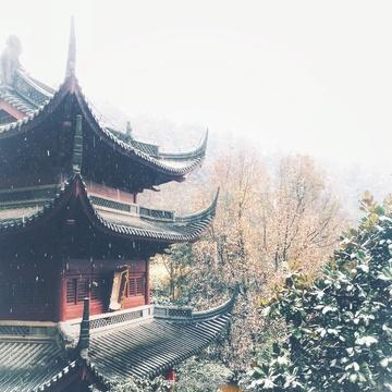  雪景杭州