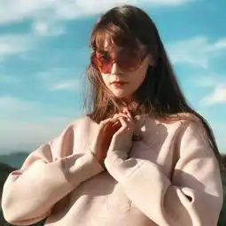 蓝色系女生头像可爱女生