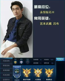  王者荣耀明星王者资料曝光陈赫最高段位才到钻石杨幂段位水分高