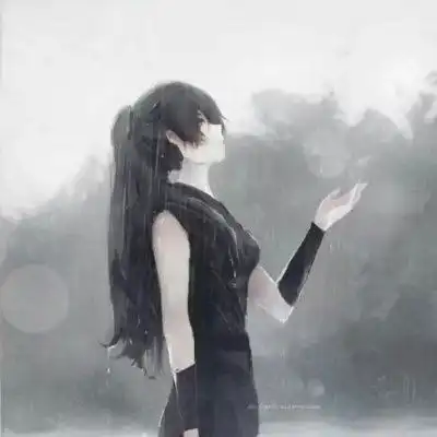  二次元黑暗系女生头像,高清好看的黑暗系二次元动漫女生头像图片