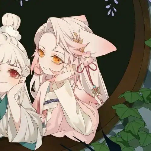  微信头像古风动漫闺蜜头像,可爱又仙气