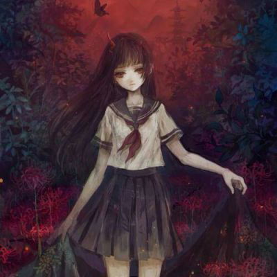  阎魔爱头像高清地狱少女阎魔爱恐怖头像