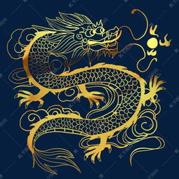 金龙戏珠剪纸素材图片免费下载千库网