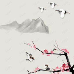  古风水墨画电商淘宝主图背景图片免费下载主图直通车psd千库网图片编号5415258