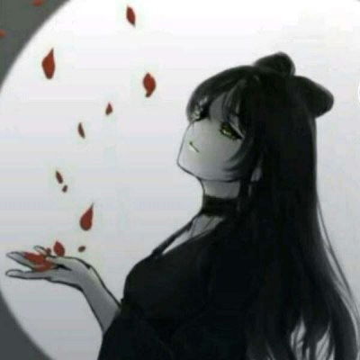  黑化的头像动漫少女病娇黑化的女生动漫头像