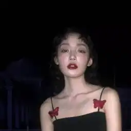  丧系社会霸气女生头像清新背景图