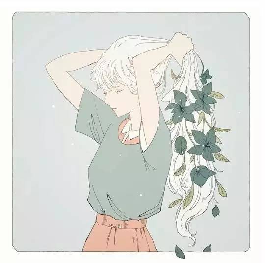 女生头像手绘小清新