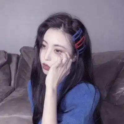 蓝色系女生头像可爱闺蜜