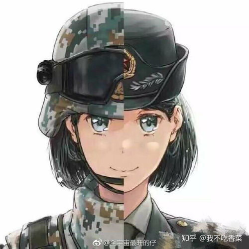  有没有动漫军人的图,这样的