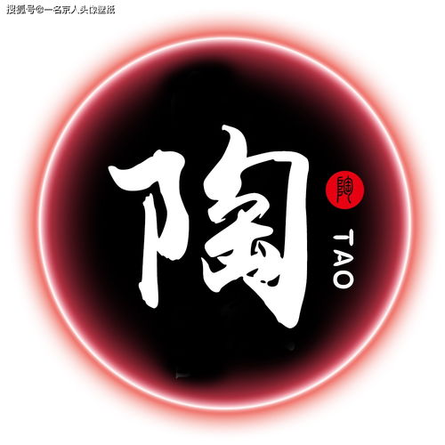  简约炫光姓氏头像,红蓝两色情侣专属,足足20张随你挑选
