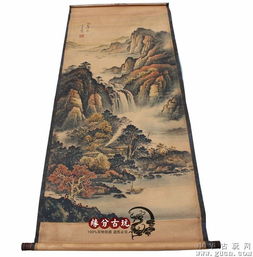  字画中堂画国画客厅挂画山水画李方膺山水画已装裱