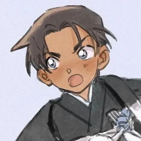 名侦探柯南黑白头像