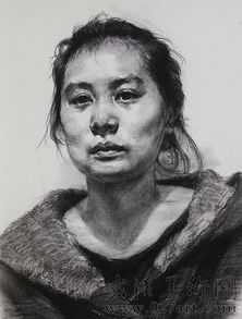  素描头像作品图片,素描人头像美术作品15.3.00169