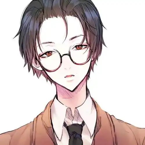  动漫男生头像,戴眼镜的男头,我还是曾经那个少年,英姿风发