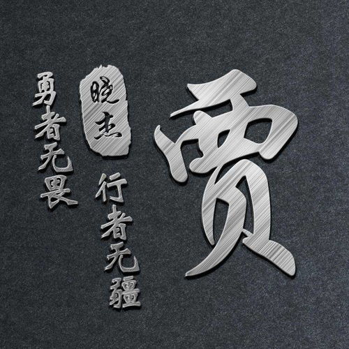  微信头像,姓氏头像,39张3d金属励志个性签名头像,有你喜欢的吗