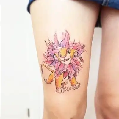  可爱小清新纹身头像,彩色系纹身非常的漂亮的