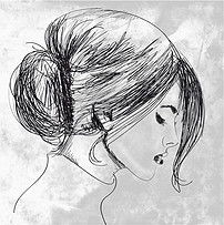 头像素描照片素材手绘