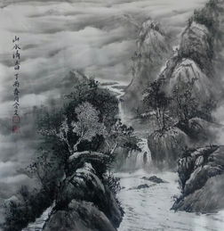  山东省实力派山水画画家李令文山水画欣赏