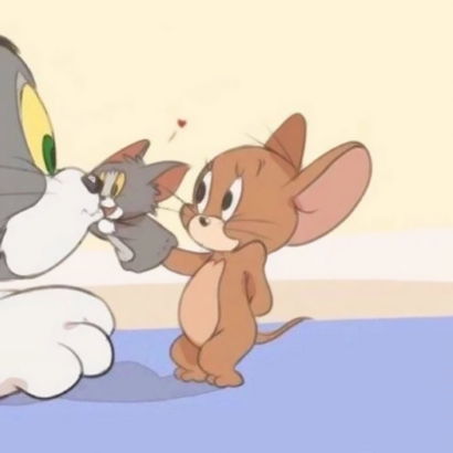  猫和老鼠cp头像情侣图片