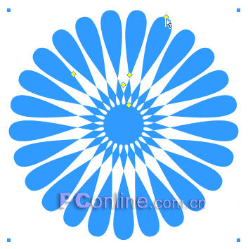  fireworksmx2004之shapes工具组应用实例变形花朵