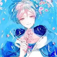  蓝色漫画男生头像