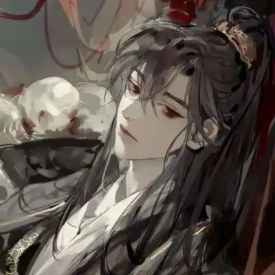 动漫高冷蒙眼头像古风