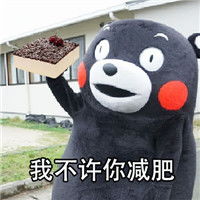  我不许你减肥表情包带字熊本熊表情包我不许你减肥
