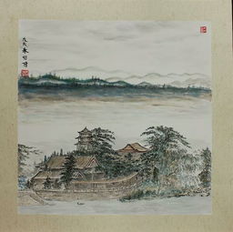  普渡寺住持怡僧法师国画作品赏析