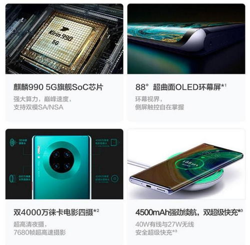  价格破冰7nm麒麟990,5g双模双卡huawei华为mate30pro