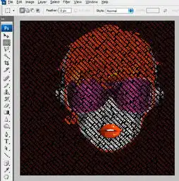 photoshop制作非有层次的彩色文字人像 photoshop制作非有层次的彩色文字人像